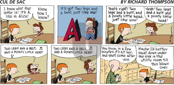 Cul de Sac on Sunday February 26, 2017 Comic Strip