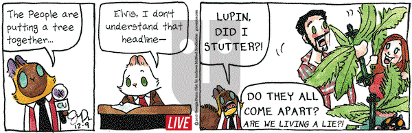 Breaking Cat News on Monday December 9, 2019 Comic Strip