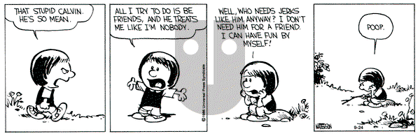 Calvin and Hobbes on Tuesday September 24, 1991 Comic Strip
