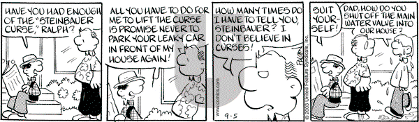 Drabble on Friday September 5, 2003 Comic Strip
