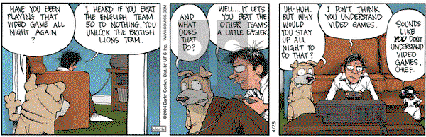 Get Fuzzy on Thursday April 29, 2004 Comic Strip