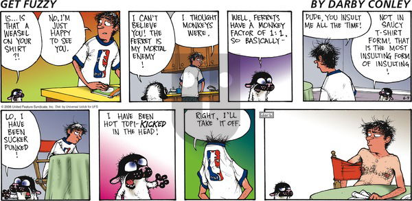 Get Fuzzy on Sunday June 9, 2013 Comic Strip