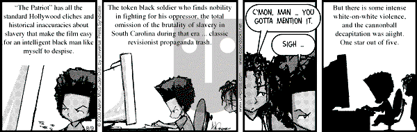 The Boondocks on Wednesday March 12, 2008 Comic Strip