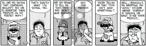 Get Fuzzy on Wednesday June 26, 2002 Comic Strip