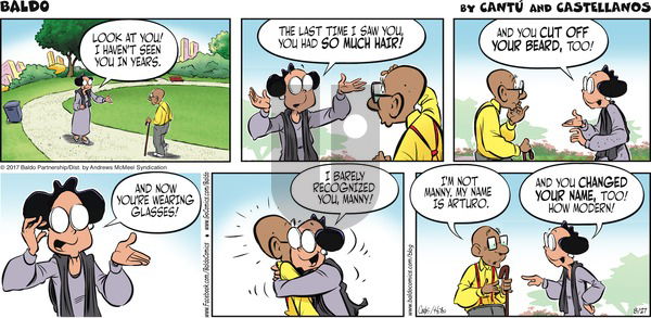 Baldo on Sunday August 27, 2017 Comic Strip