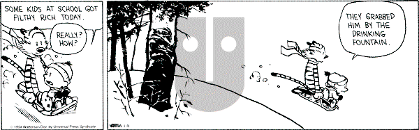 Calvin and Hobbes - Tuesday January 11, 1994 Comic Strip