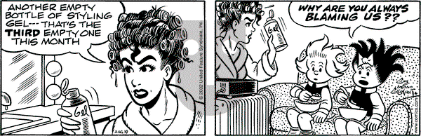 Nancy on Monday August 19, 2002 Comic Strip