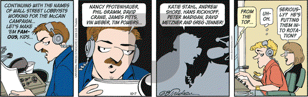 Doonesbury - Tuesday October 7, 2008 Comic Strip
