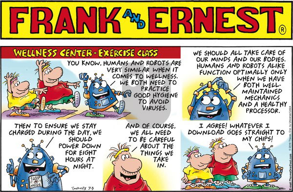 Frank and Ernest on Sunday July 3, 2016 Comic Strip