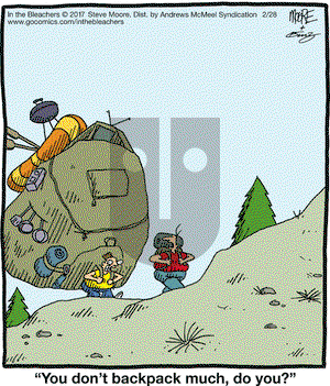 In the Bleachers on Tuesday February 28, 2017 Comic Strip