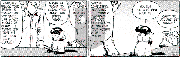 Get Fuzzy on Friday October 6, 2000 Comic Strip