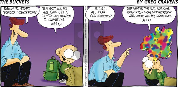 The Buckets on Sunday September 9, 2012 Comic Strip