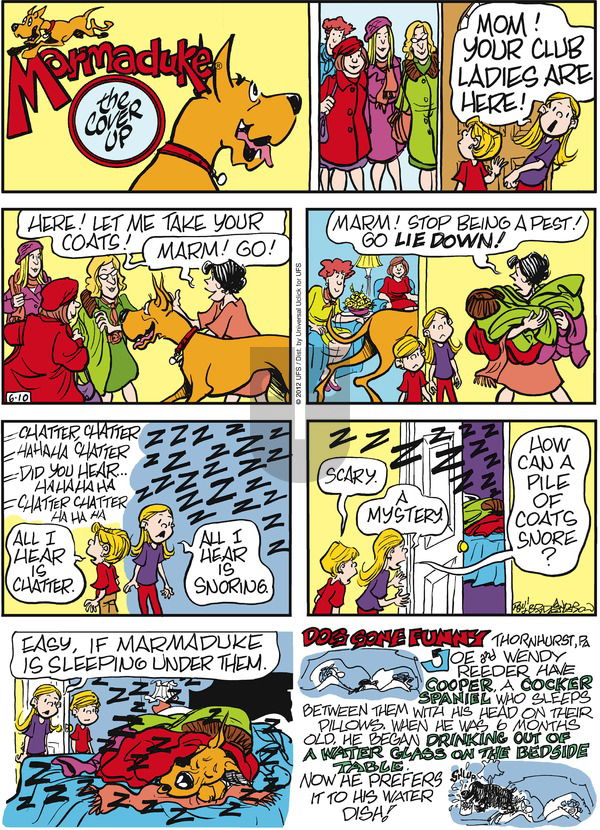 Marmaduke on Sunday June 10, 2012 Comic Strip