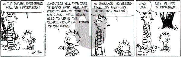 Calvin and Hobbes on Friday November 6, 2015 Comic Strip
