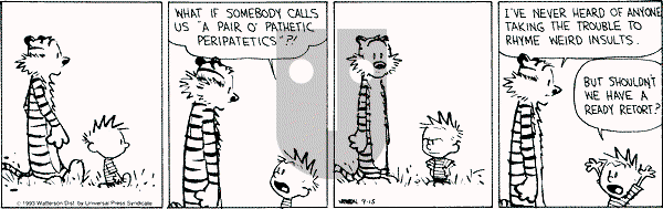 Calvin and Hobbes - Wednesday September 15, 1993 Comic Strip