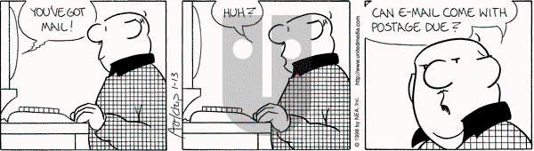The Born Loser on Tuesday January 13, 1998 Comic Strip