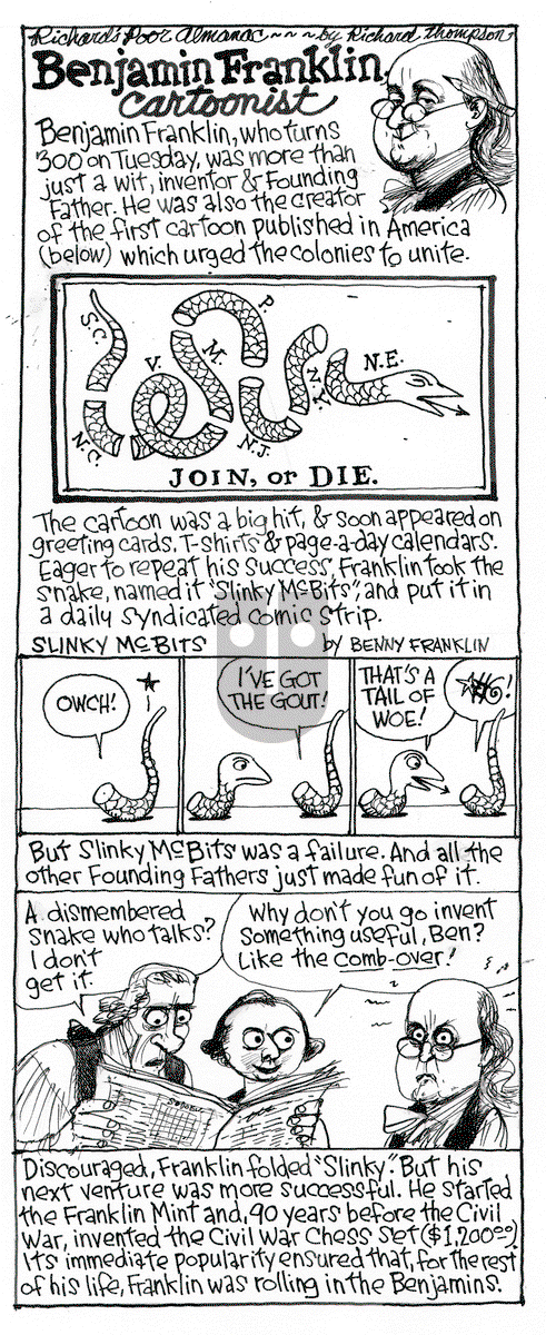 Richard's Poor Almanac on Saturday August 8, 2015 Comic Strip