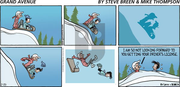 Grand Avenue on Sunday February 28, 2016 Comic Strip