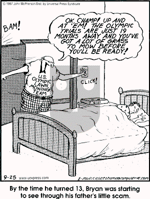 Close to Home - Thursday September 25, 1997 Comic Strip