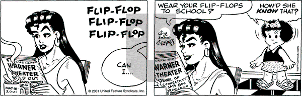 Nancy - Wednesday May 16, 2001 Comic Strip