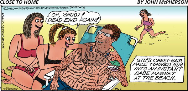 Close to Home on Sunday July 1, 2018 Comic Strip