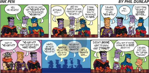 Ink Pen on Sunday October 5, 2008 Comic Strip