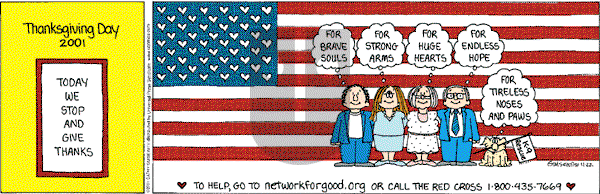Cathy Classics - Thursday November 22, 2001 Comic Strip