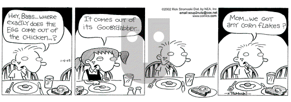 Soup to Nutz - Old on Sunday November 2, 2003 Comic Strip