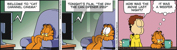 Garfield on Thursday October 30, 2014 Comic Strip
