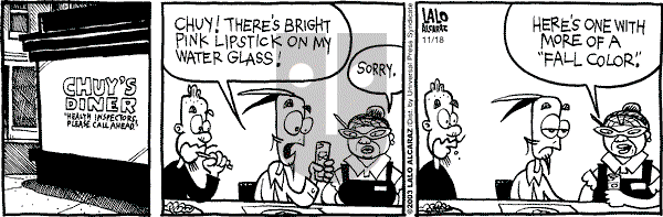 La Cucaracha on Tuesday November 18, 2003 Comic Strip