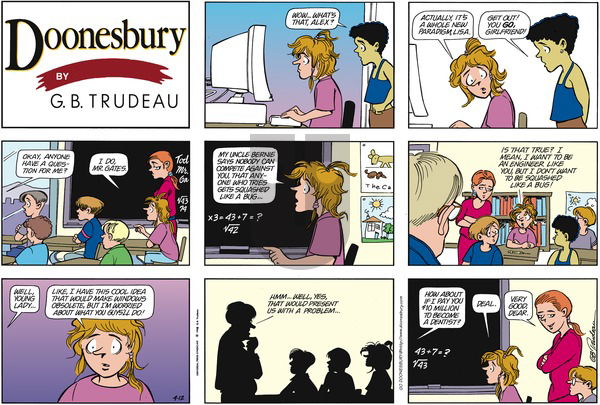 Doonesbury on Sunday April 12, 1998 Comic Strip