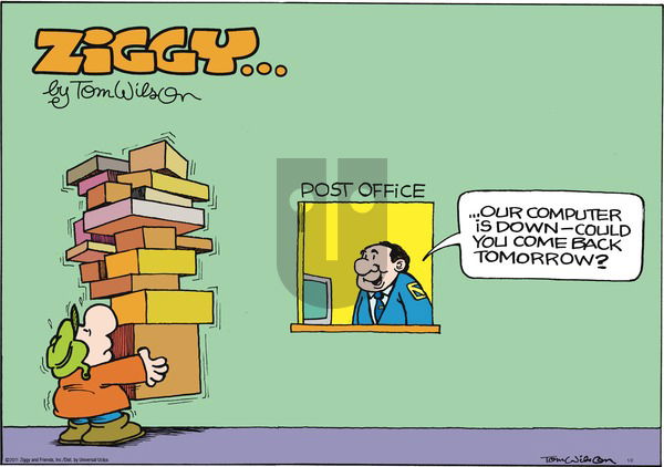Ziggy on Sunday January 2, 2011 Comic Strip
