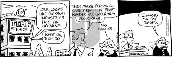 Lola on Monday July 3, 2006 Comic Strip