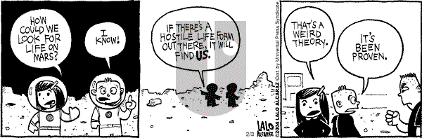 La Cucaracha on Tuesday February 3, 2004 Comic Strip