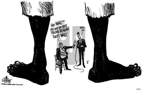Pat Oliphant on Tuesday August 13, 1985 Comic Strip