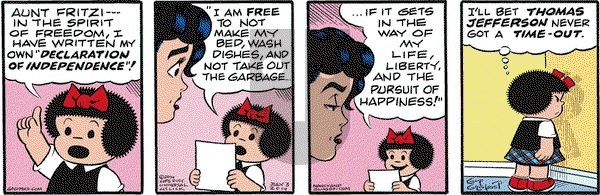 Nancy on Thursday July 3, 2014 Comic Strip