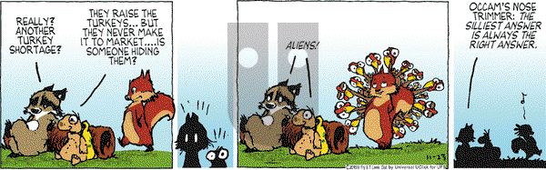 Over the Hedge on Monday November 23, 2015 Comic Strip