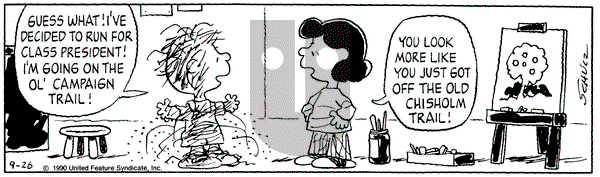 Peanuts on Wednesday September 26, 1990 Comic Strip