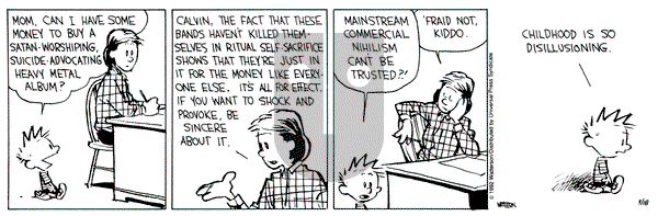 Calvin and Hobbes on Wednesday March 18, 1992 Comic Strip