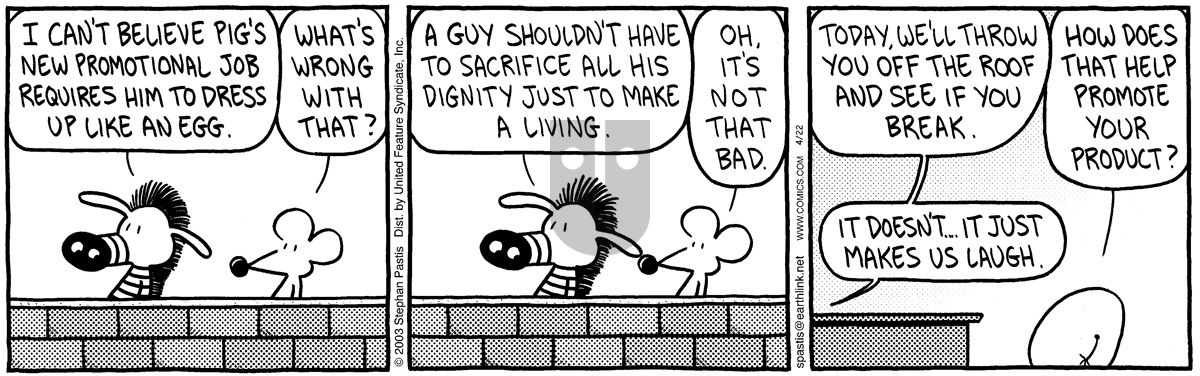 Pearls Before Swine - Tuesday April 22, 2003 Comic Strip