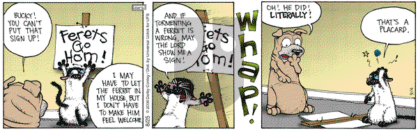 Get Fuzzy on Monday August 25, 2014 Comic Strip