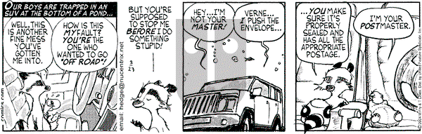 Over the Hedge on Monday February 23, 2004 Comic Strip