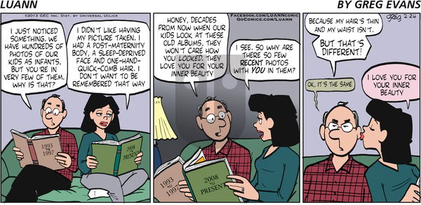 Luann on Sunday February 24, 2013 Comic Strip