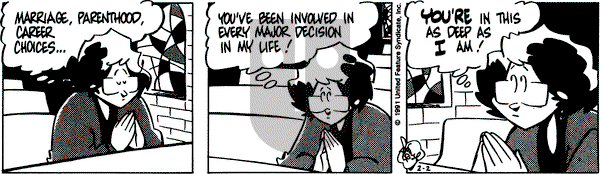 Rose is Rose on Saturday February 2, 1991 Comic Strip