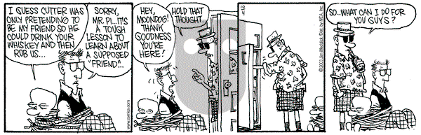Monty on Saturday October 4, 2003 Comic Strip