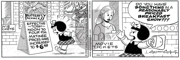 Nancy on Monday May 23, 2005 Comic Strip