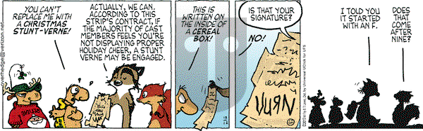 Over the Hedge on Thursday December 12, 2013 Comic Strip