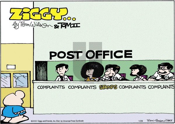Ziggy - Sunday January 28, 2007 Comic Strip