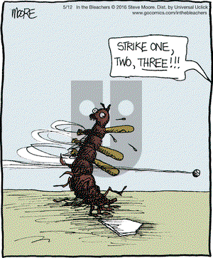In the Bleachers on Thursday May 12, 2016 Comic Strip