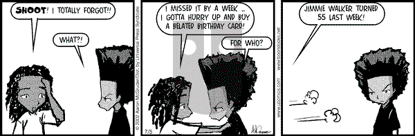 The Boondocks on Friday April 18, 2025 Comic Strip